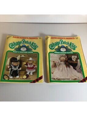 Cabbage Patch Kids Clothes Pattern Books Ready to Cut 7809 and 7810 Vintage